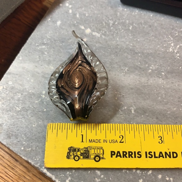 Large Dichroic Swirl Glass Pendant - Picture 15 of 17